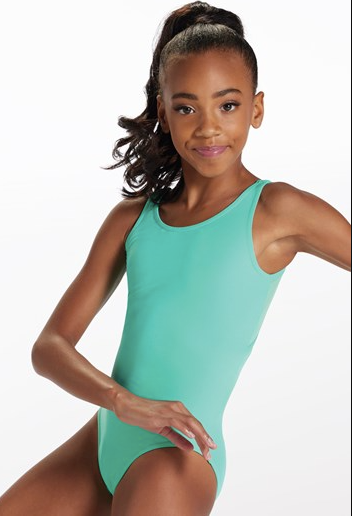 Teal or Black Color Heart Leotard | Tumbling / Acro Intro & Co-Op
