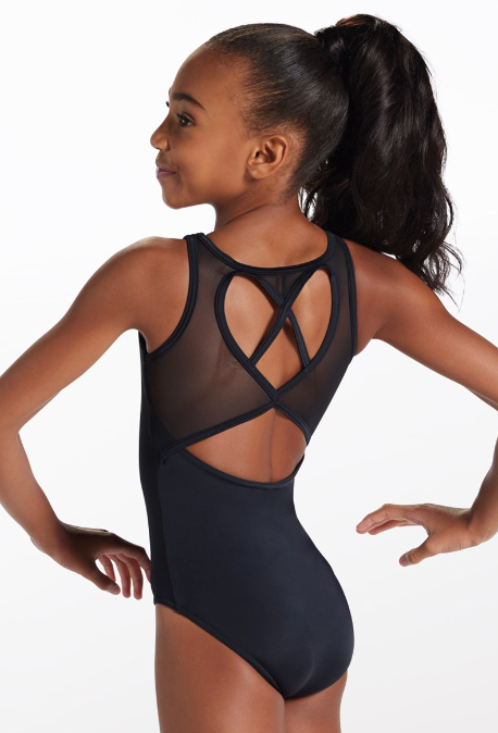 Teal or Black Color Heart Leotard | Tumbling / Acro Intro & Co-Op
