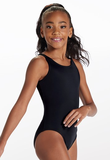 Teal or Black Color Heart Leotard | Tumbling / Acro Intro & Co-Op