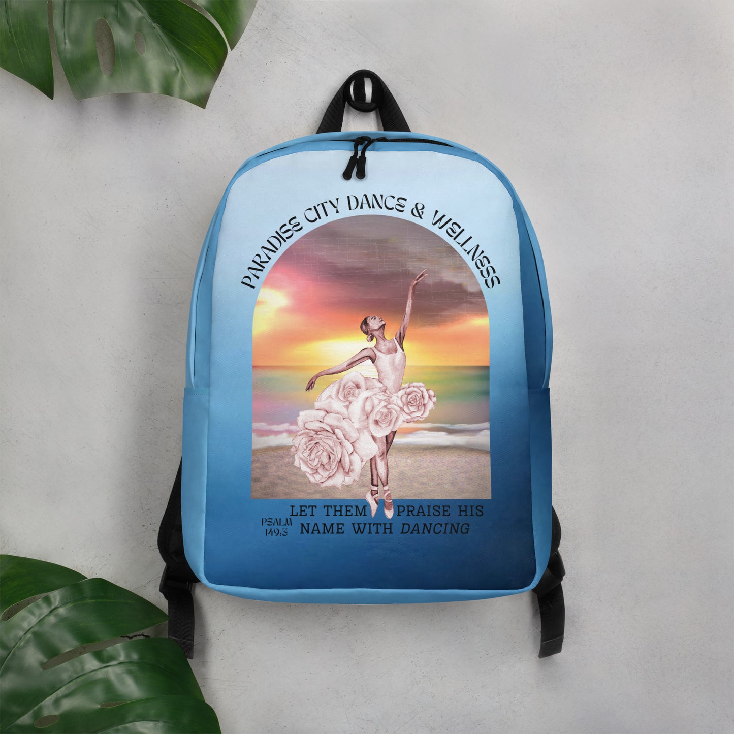 Paradise City Custom Backpack (pockets inside)