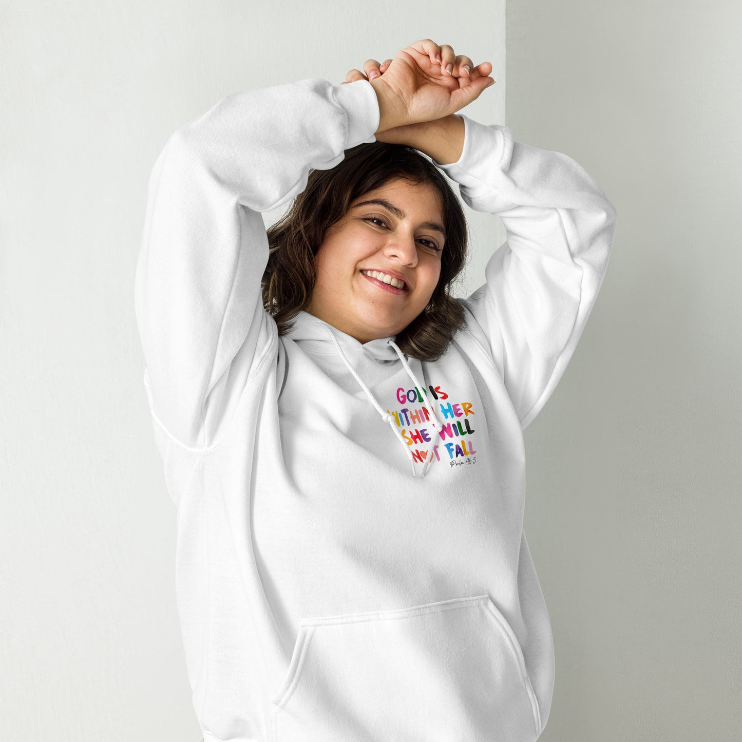 God is Within Her, She Will Not Fall | Gear Sweatshirt