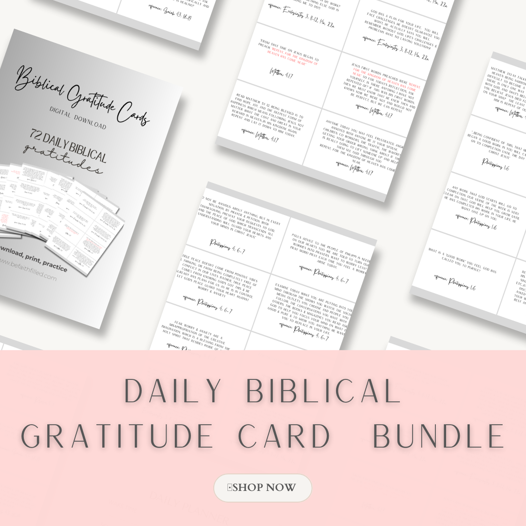 Biblical Gratitude Cards DIGITAL DOWNLOAD Be Faith Filled Biblical gratitude cards digital download be faith filled