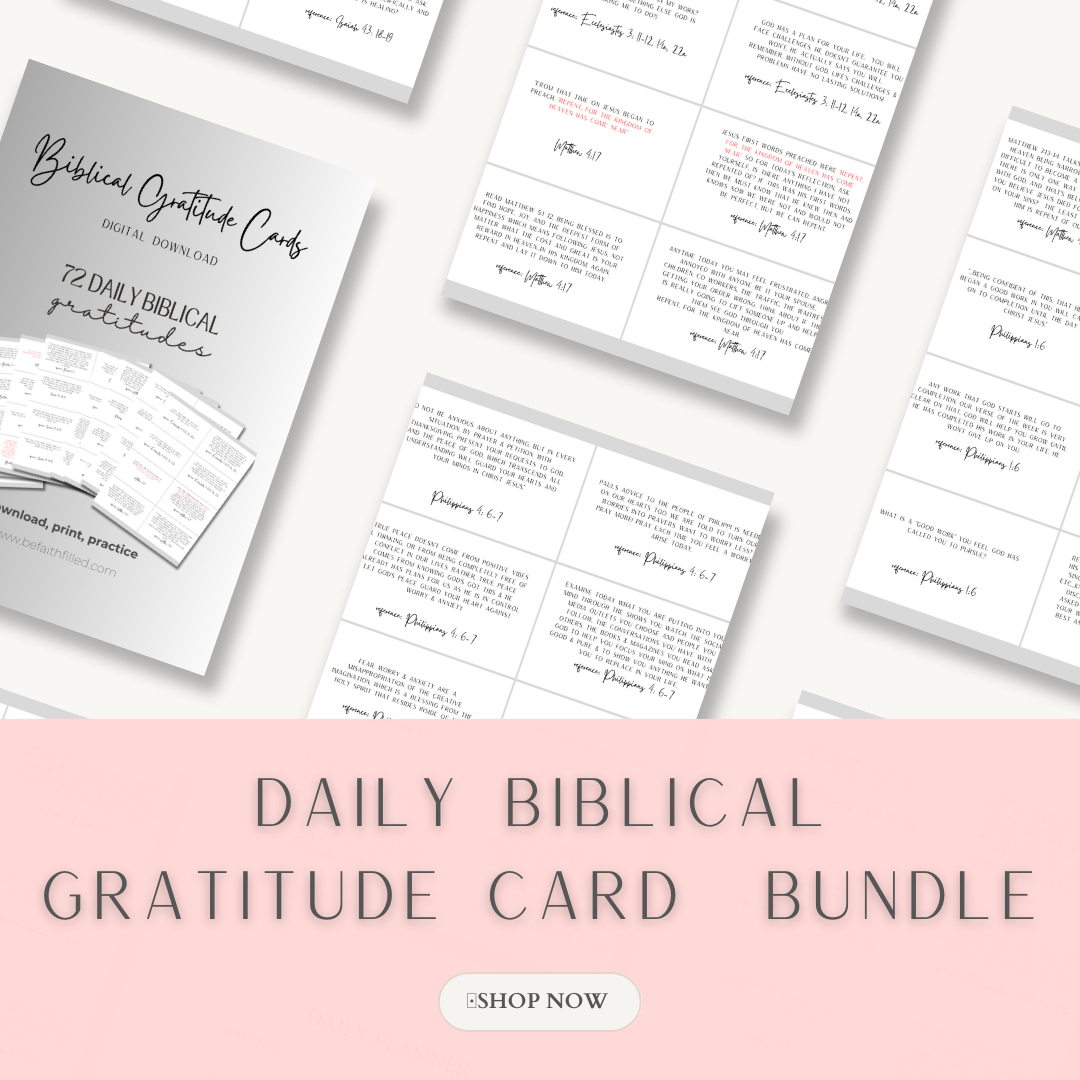 Biblical Gratitude Cards DIGITAL DOWNLOAD