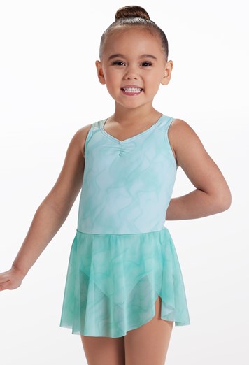 Printed Pinched Front Teal Ballet Leo | Ages 6-11 Ballet,  Lyrical, Worship