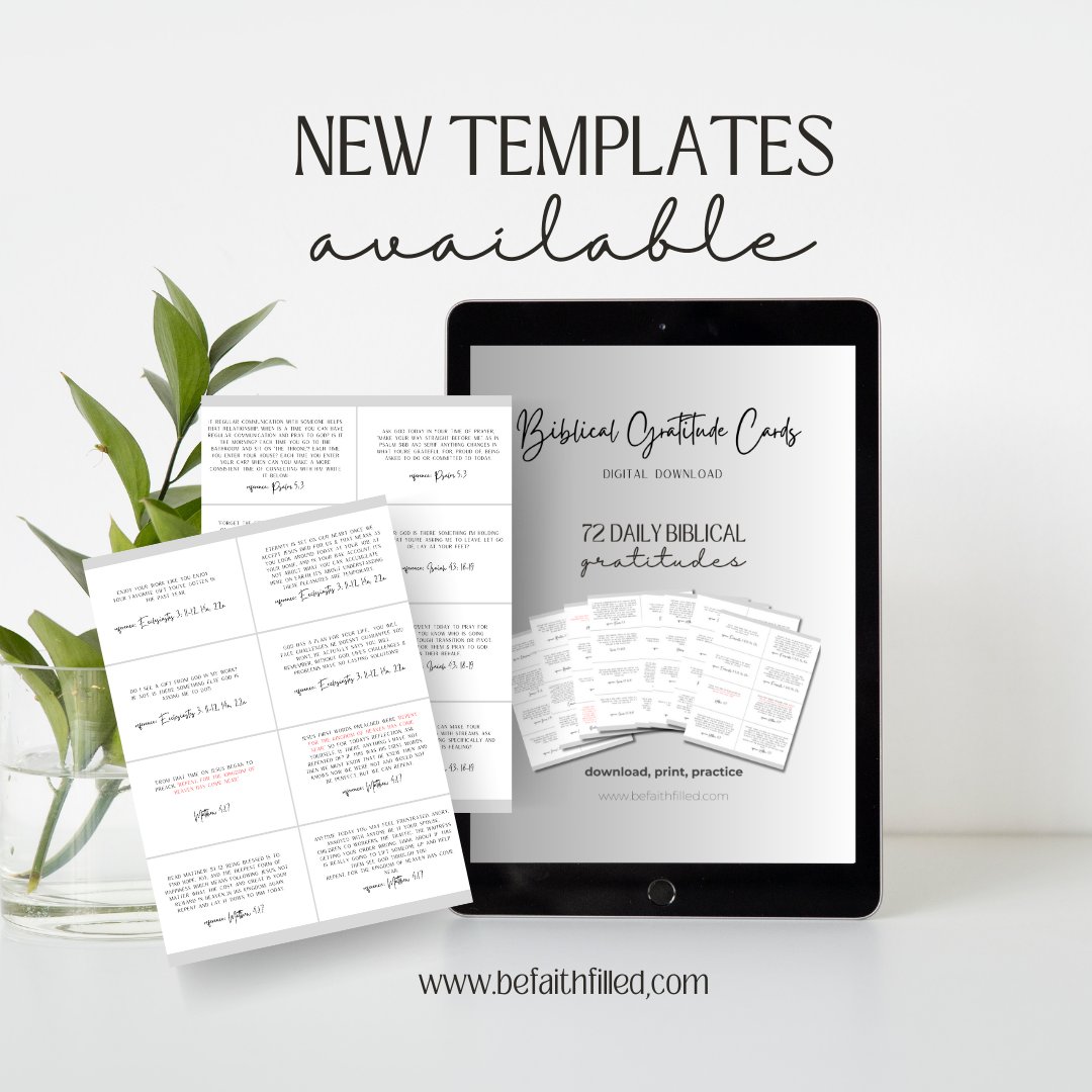 Biblical Gratitude Cards DIGITAL DOWNLOAD