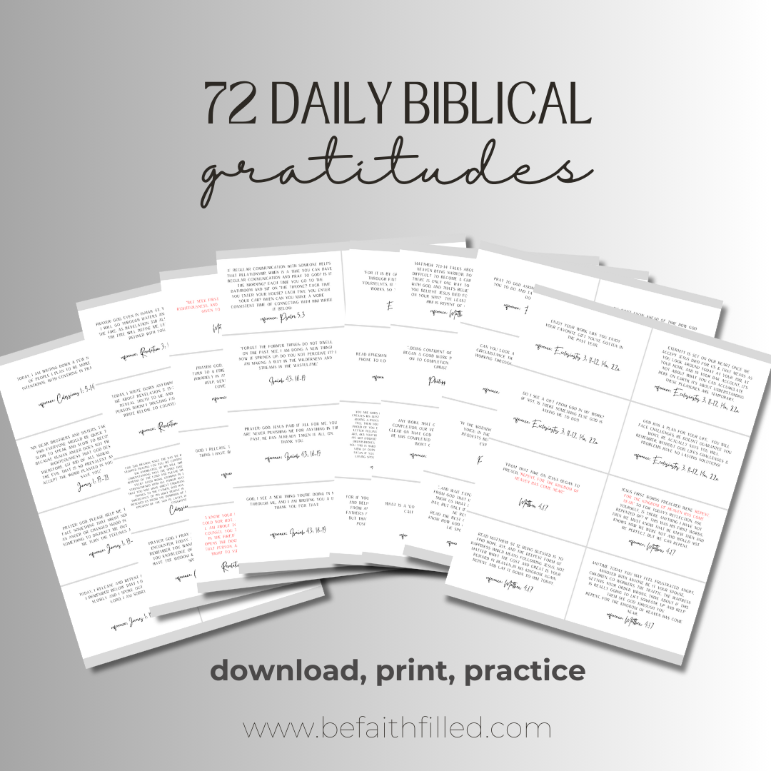 Biblical Gratitude Cards DIGITAL DOWNLOAD