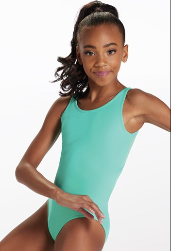 Teal or Black Color Heart Leotard | Tumbling / Acro Intro