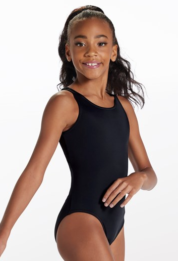 Teal or Black Color Heart Leotard | Tumbling / Acro Intro