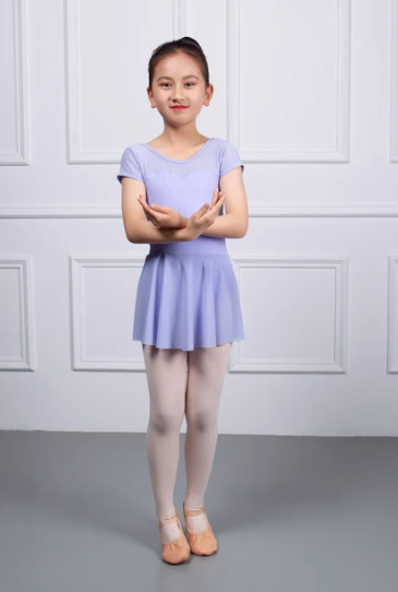 Lilac Bow Back Ballet Leo with Skirt | Ages 3-5 Ballet & Worship