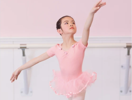 Pink Roses Ballet Leo with Skirt | Ages 3-5 Ballet & Worship