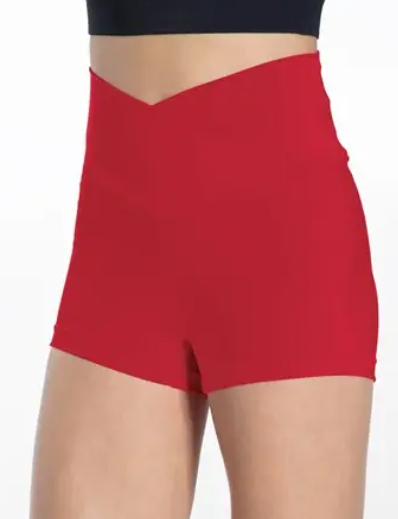 V Cut Black, Ruby Red or Sapphire Shorts | CORE | Jazz, Technique, Contemporary, Tumbling, Hip Hop