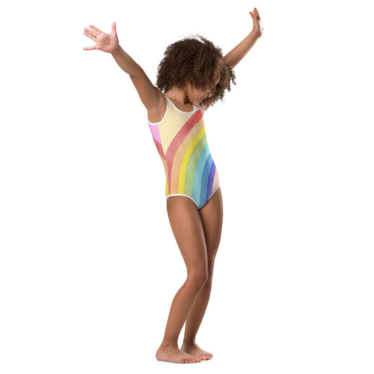 CUSTOM ORDER Rainbow Printed Swim Suit