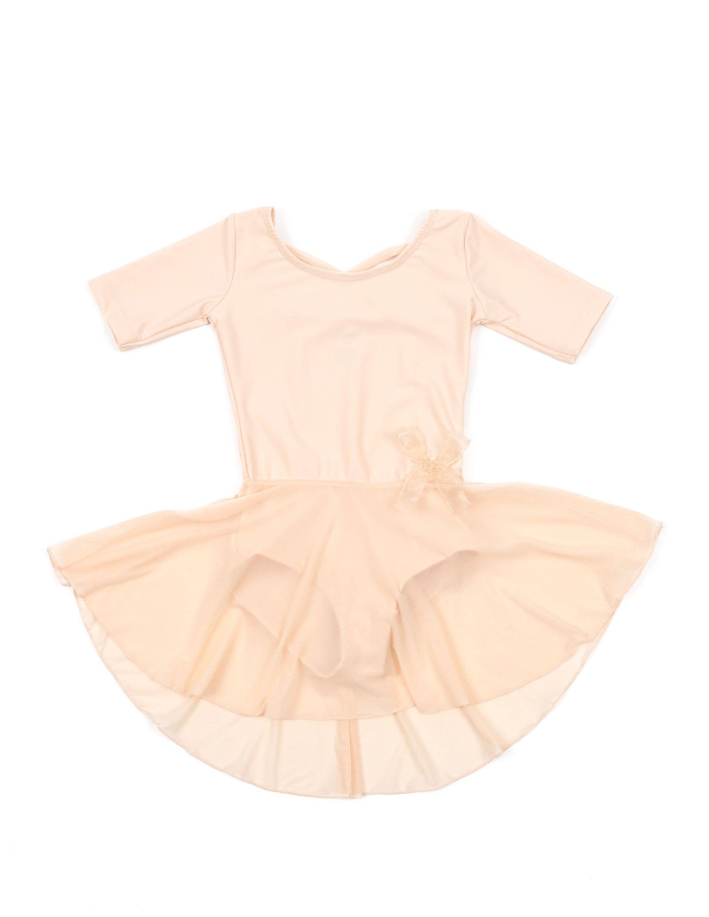 Kids Skirt Leotard: Nude / Pink