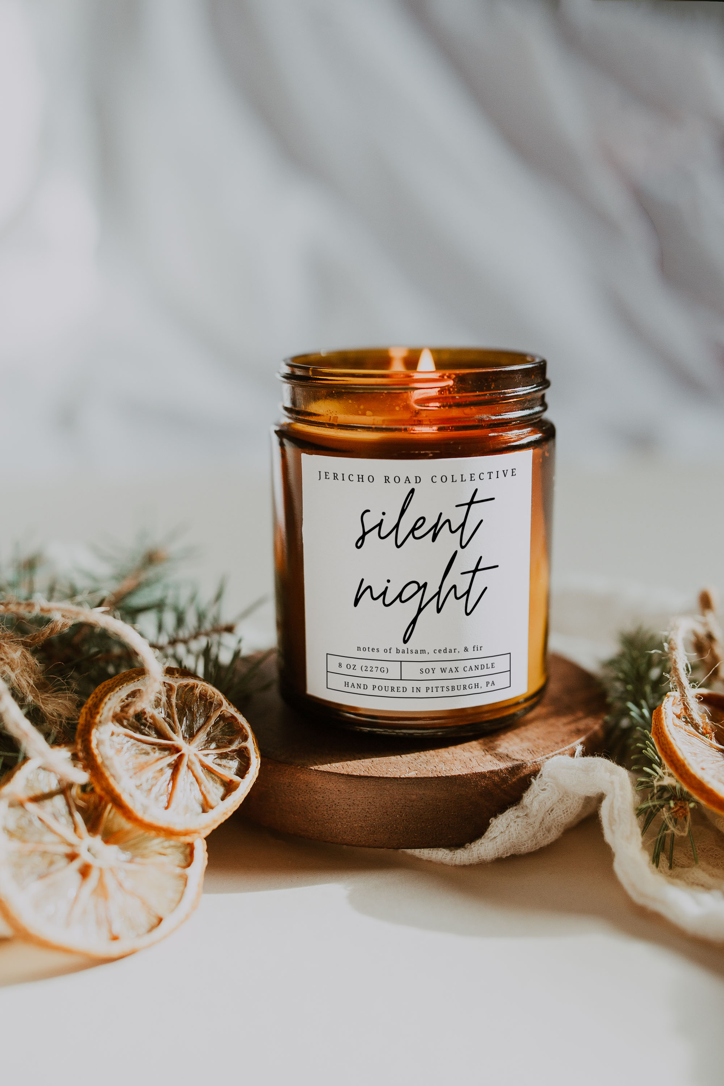 Silent Night Soy Wax Candle